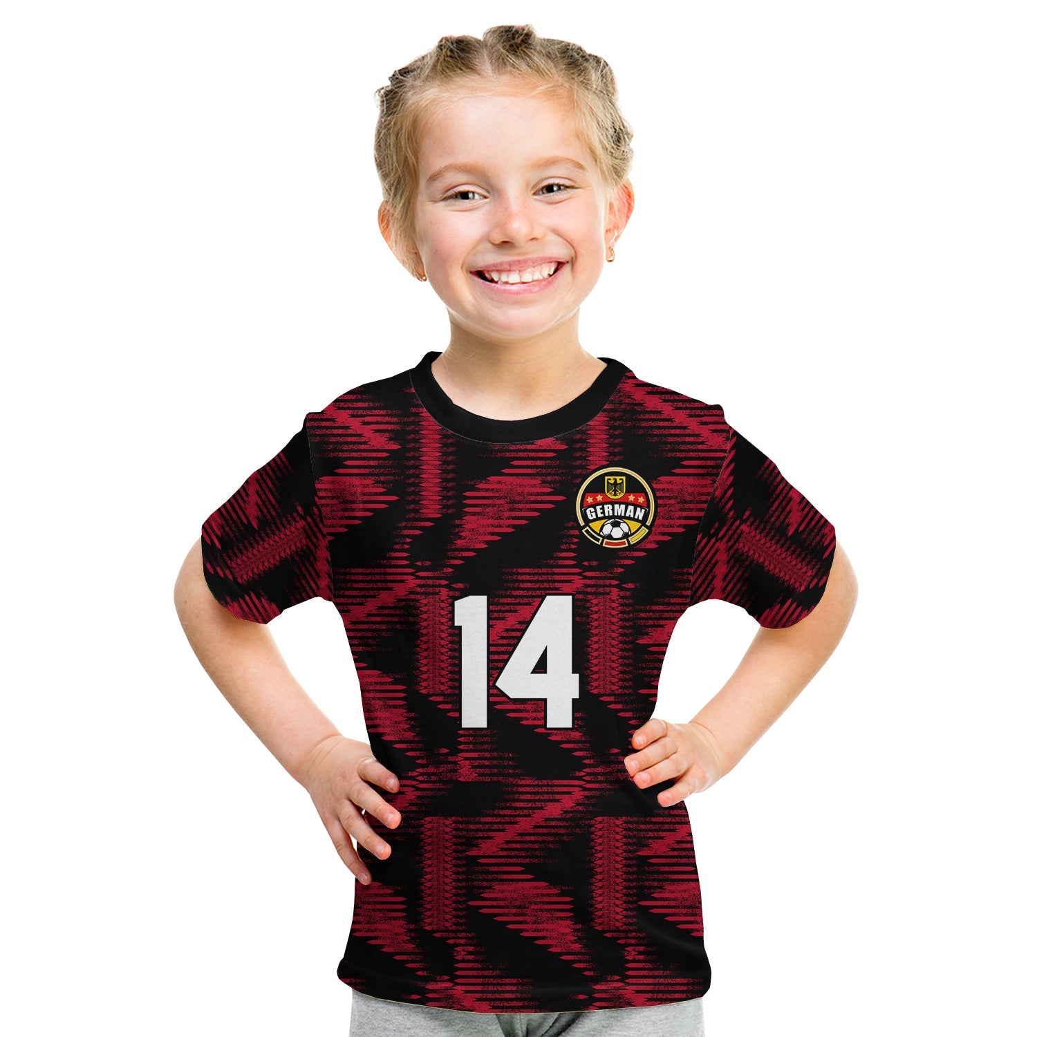 (Custom Text And Number) Germany Football T Shirt KID Nationalelf 2022 Original Style - Wonder Print Shop