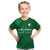 (Custom Text And Number) Saudi Arabia Football T Shirt KID Green Falcons World Cup 2022 - Wonder Print Shop