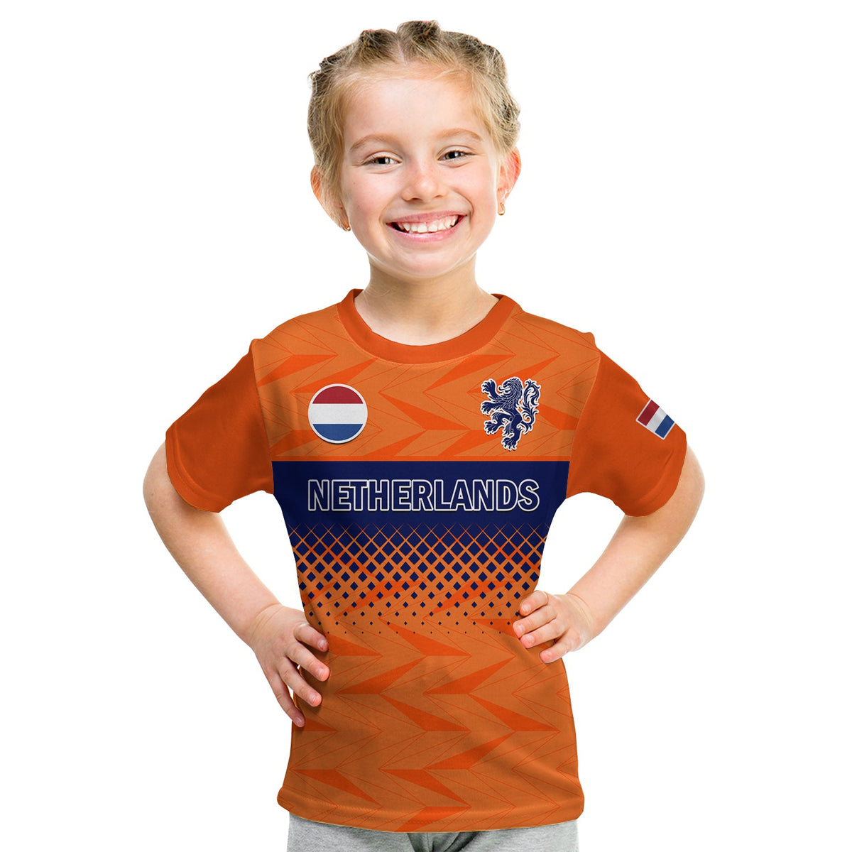 Netherlands Football T Shirt KID Holland World Cup 2022 - Wonder Print Shop