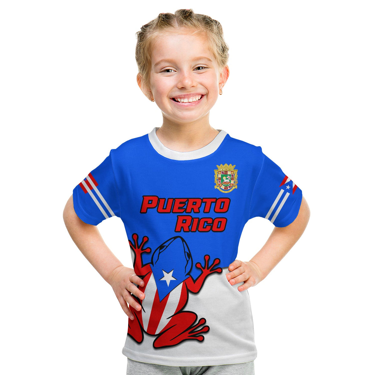 Custom Puerto Rico T Shirt Coqui Frog Simple Style - Wonder Print Shop