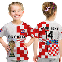 Custom Croatia Football T Shirt Hrvatska Checkerboard Champions WC 2022 - Wonder Print Shop