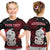 Custom Personalised New Zealand Christmas T Shirt KID Hei Tiki Red Pohutukawa Meri Kirihimete - Wonder Print Shop