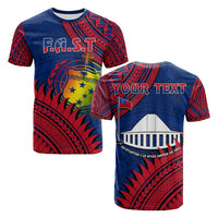 Custom F.A.S.T Samoa T Shirt Samoan Coat Of Arms Polynesian Pattern - Wonder Print Shop