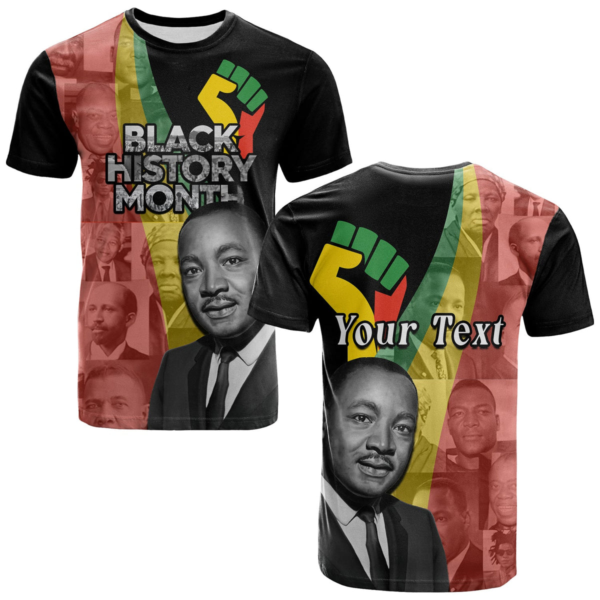 Custom Civil Rights Leaders T Shirt African American Black History Month - Wonder Print Shop