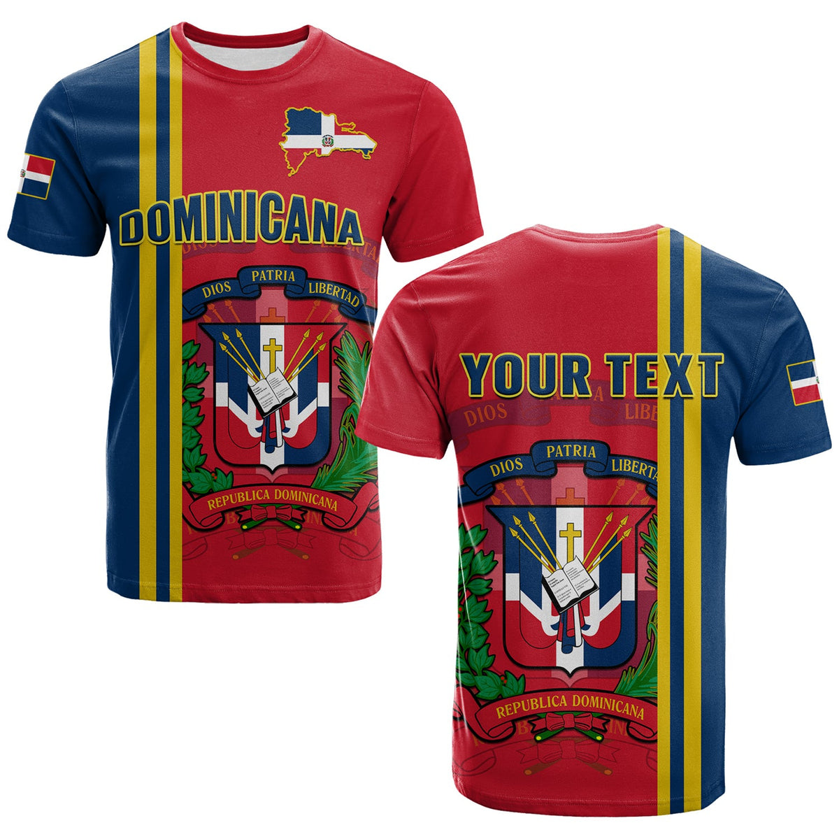Custom Dominican Republic T Shirt Happy 179 Years Of Independence - Wonder Print Shop