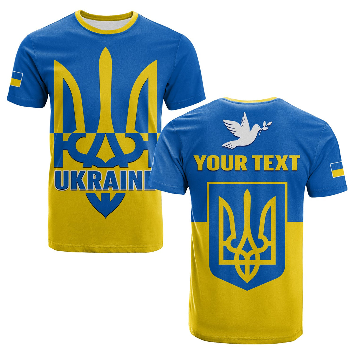Custom Ukraine T Shirt Stand With Ukrainian Simple Style - Wonder Print Shop