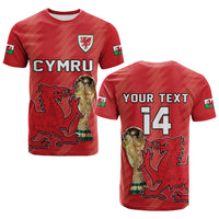 Custom Wales Football T Shirt Cymru Champions World Cup 2022 - Wonder Print Shop