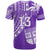 Custom Text and Number Fiji Rugby Sevens T Shirt Fijian 7s Tapa Polynesian Purple LT13 - Wonder Print Shop