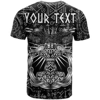 Custom Viking Dad T Shirt Happy Fathers Day Style Runes and Mjolnir LT13 - Wonder Print Shop