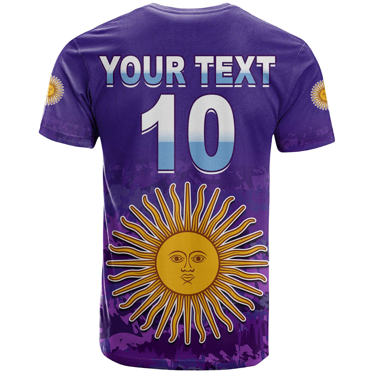 Custom Argentina Football T Shirt Go Champions La Albiceleste LT13 - Wonder Print Shop