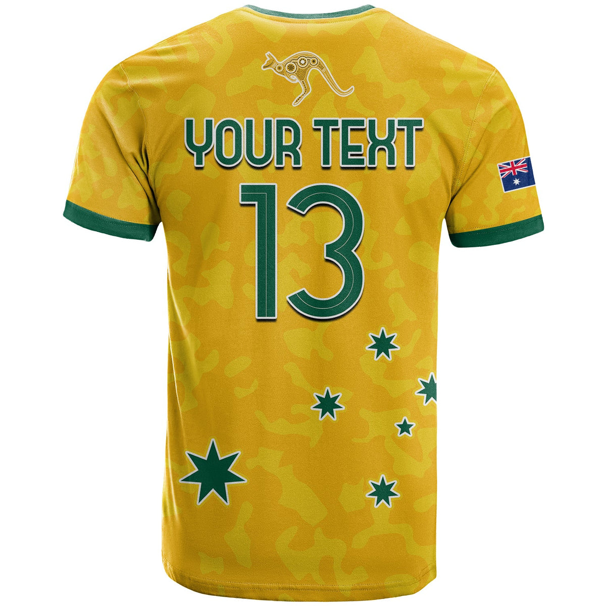 Custom Australia Soccer T Shirt World Cup Football 2022 Socceroos with Kangaroos LT13 - Wonder Print Shop