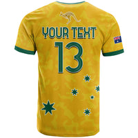 Custom Australia Soccer T Shirt World Cup Football 2022 Socceroos with Kangaroos LT13 - Wonder Print Shop