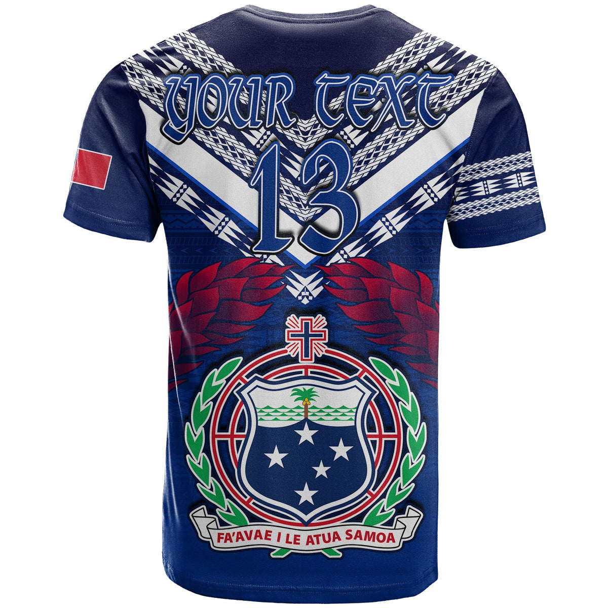 Custom Samoa 685 T Shirt Uso Aso Uma Toa Samoa Rugby History Made LT13 - Wonder Print Shop