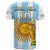 Custom Argentina Football T Shirt Vamos La Albiceleste Soccer World Cup GOAT 2022 LT13 - Wonder Print Shop