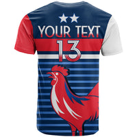 Custom France Football The Blues T Shirt Les Bleus Le Champion 2022 World Cup LT13 - Wonder Print Shop