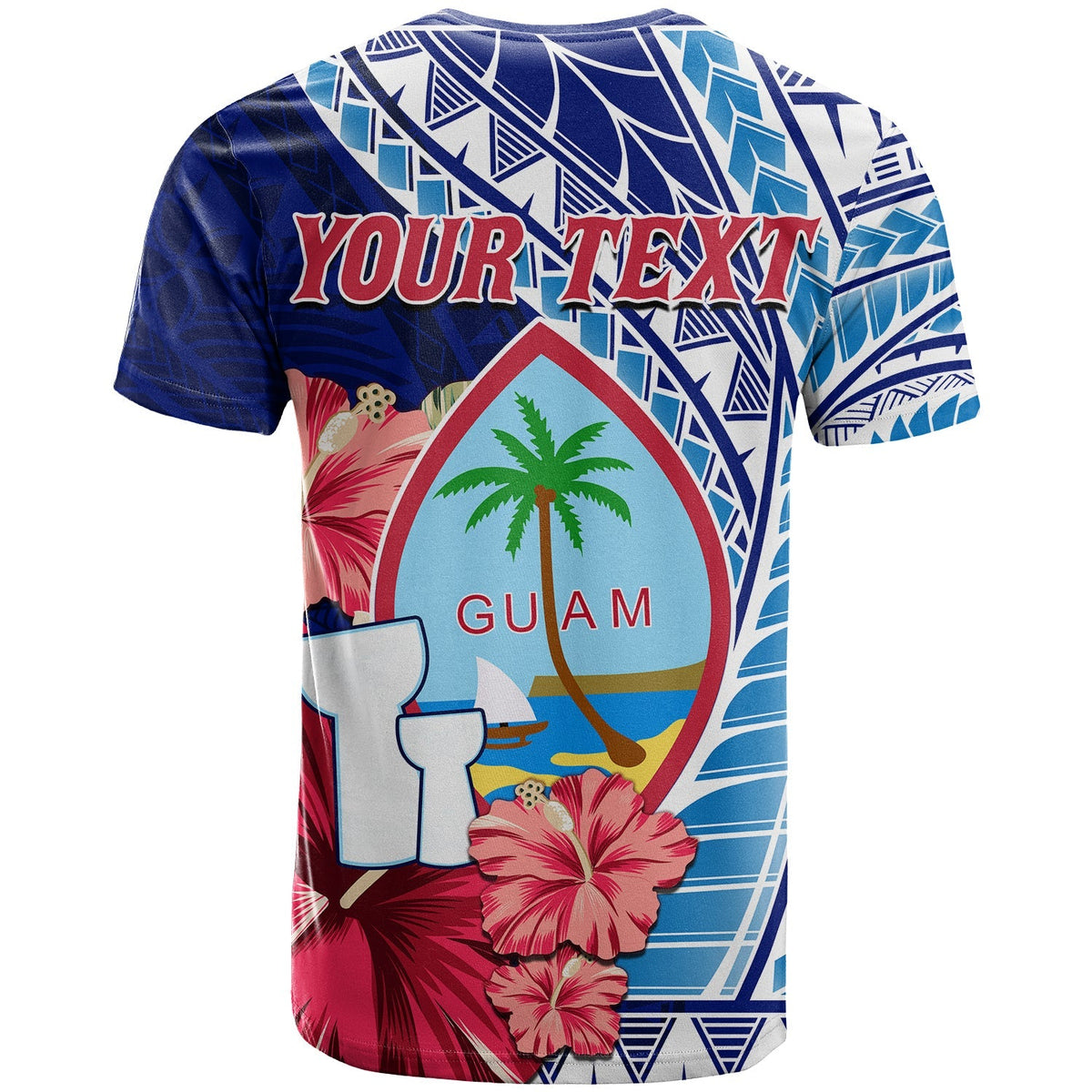 Custom Guam Chamorro T Shirt Happy Liberation Day Latte Stone LT13 - Wonder Print Shop