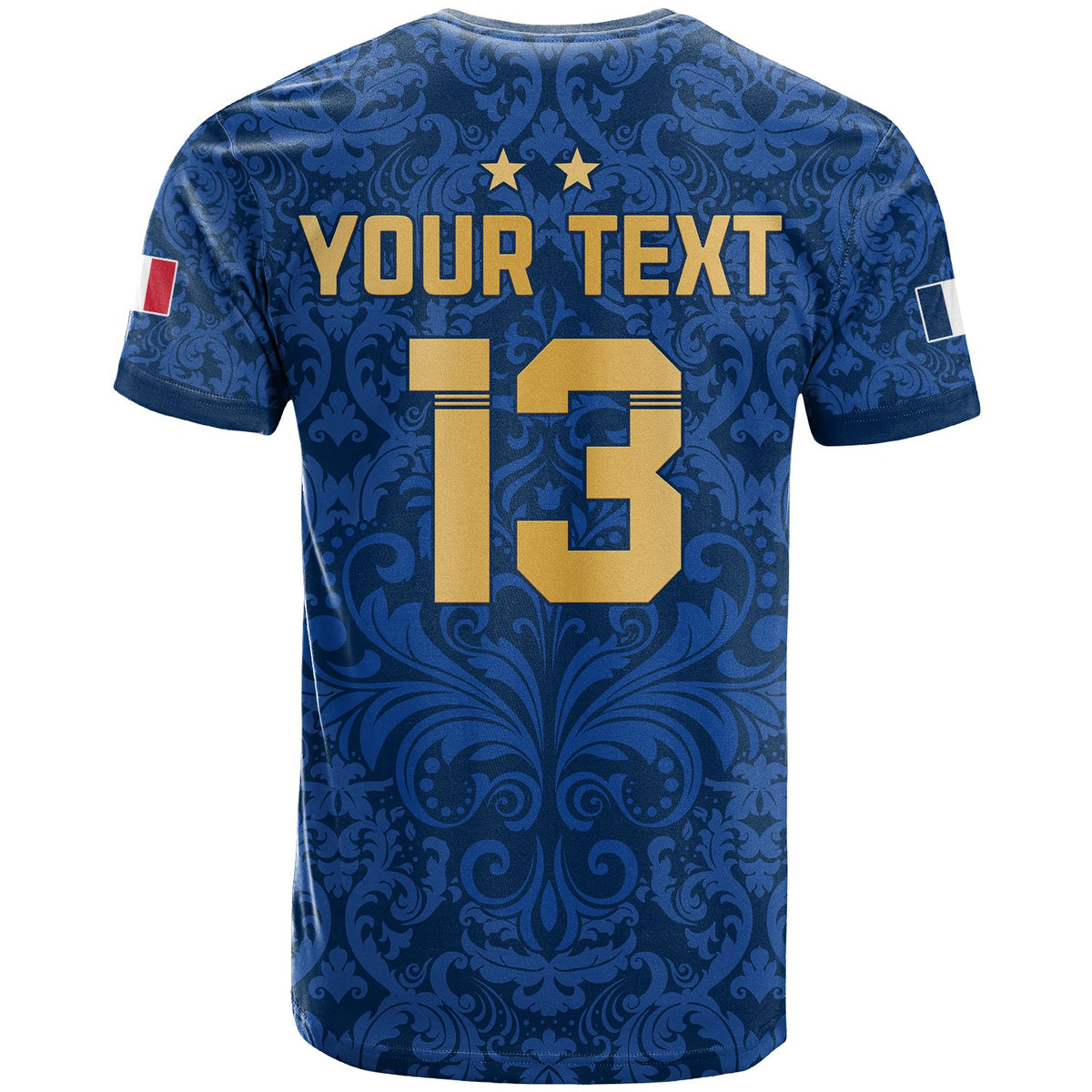 Custom France Football T Shirt Elegant Lily World Cup Les Bleus Le Champion LT13 - Wonder Print Shop