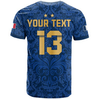 Custom France Football T Shirt Elegant Lily World Cup Les Bleus Le Champion LT13 - Wonder Print Shop