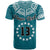 Custom Cook Islands Tatau T Shirt Symbolize Passion Stars Version Blue LT13 - Wonder Print Shop