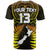 Custom Aotearoa Fern T Shirt New Zealand Hei Tiki Gold Style LT13 - Wonder Print Shop
