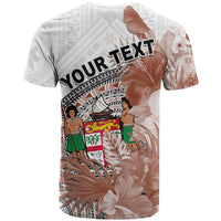 Custom Fiji Tapa T Shirt White Fijian Masi Be Loved Hibiscus LT13 - Wonder Print Shop