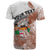 Custom Fiji Tapa T Shirt White Fijian Masi Be Loved Hibiscus LT13 - Wonder Print Shop
