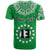 Custom Rarotonga Cook Islands T Shirt Turtle and Map Style Green LT13 - Wonder Print Shop