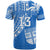 Custom Text and Number Fiji Rugby Sevens T Shirt Fijian 7s Tapa Polynesian Blue Ver.01 LT13 - Wonder Print Shop