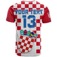 Custom Croatia Football T Shirt Vatreni Hrvatska Champions 2022 World Cup LT13 - Wonder Print Shop