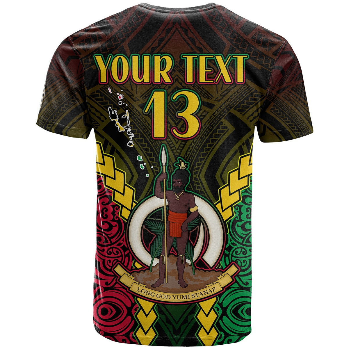 Custom Vanuatu Indigenous T Shirt Proud To Be Ni Vanuatu Polynesian Pattern LT13 - Wonder Print Shop
