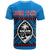 Custom Guam Chamorro T Shirt Latte Stone Blue Polynesian Haligi LT13 - Wonder Print Shop