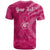 Custom Breast Cancer Awareness T Shirt Hibiscus Polynesian No One Fights Alone LT13 - Wonder Print Shop
