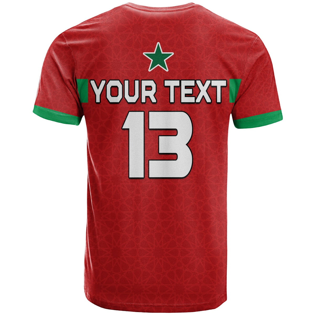 Custom Morocco Football T Shirt Champions World Cup Soccer Proud LT13 - Wonder Print Shop