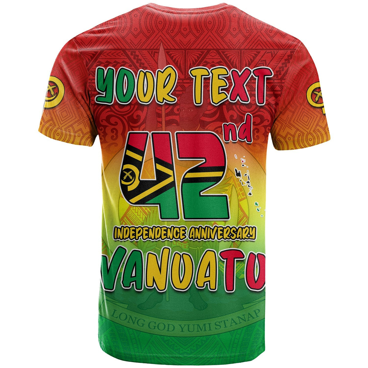 Custom Vanuatu Independence Day T Shirt 42nd Anniversary Yumi Yumi Yumi LT13 - Wonder Print Shop