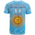 Custom Argentina Football T Shirt Vamos Sky Champions World Cup Fire LT13 - Wonder Print Shop