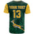 Custom South Africa Rugby T Shirt Springboks King Protea Go Bokke LT13 - Wonder Print Shop