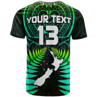 Custom Aotearoa Fern T Shirt New Zealand Hei Tiki Green Style LT13 - Wonder Print Shop