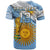 Custom Football T Shirt Vamos La Albiceleste Champions World Cup Vibe Flag LT13 - Wonder Print Shop