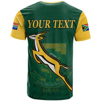 Custom South Africa Rugby T Shirt Springboks Champion Bokke African Pattern Go Bokke LT13 - Wonder Print Shop