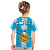 Custom Argentina Football Champions T Shirt La Albiceleste GOAT LT13 - Wonder Print Shop