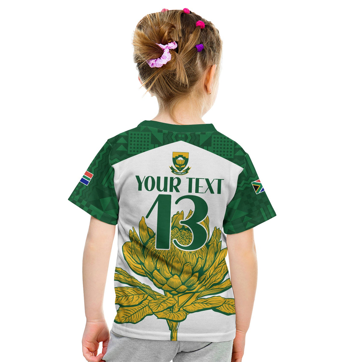Custom South Africa Cricket T Shirt Go Proteas Boxing Day Test LT13 - Wonder Print Shop