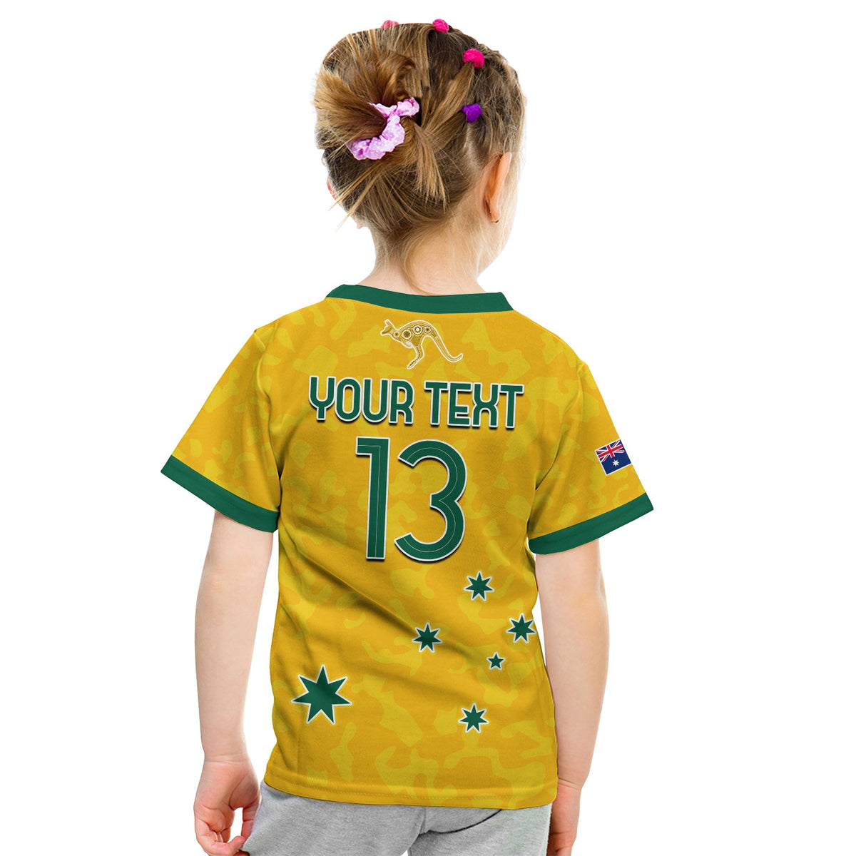 Custom Australia Soccer T Shirt World Cup Football 2022 Socceroos with Kangaroos LT13 - Wonder Print Shop