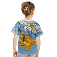 Custom Football T Shirt Vamos La Albiceleste Champions World Cup Vibe Flag LT13 - Wonder Print Shop