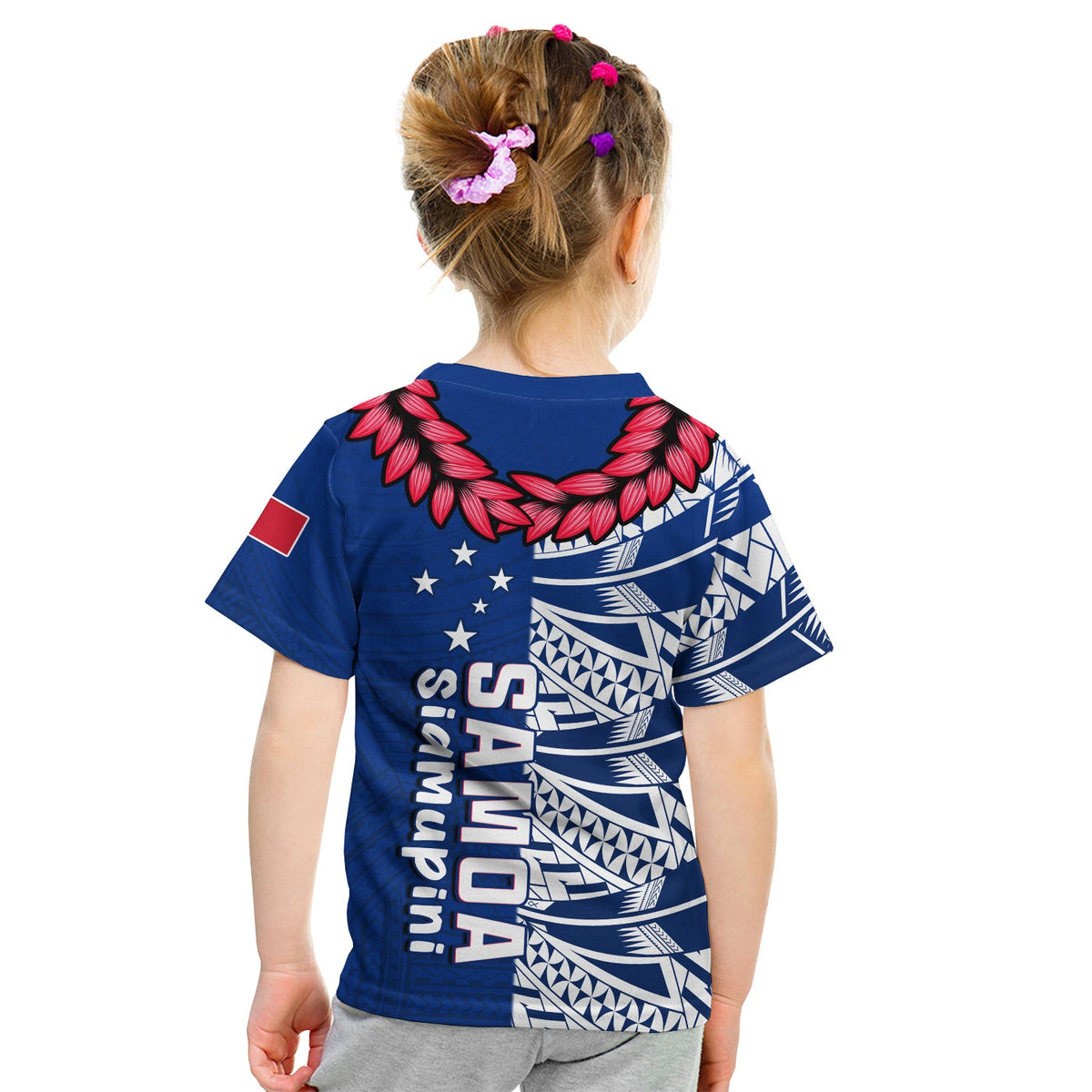 Toa Samoa Rugby T Shirt Siamupini Ula Fala Blue LT13 - Wonder Print Shop