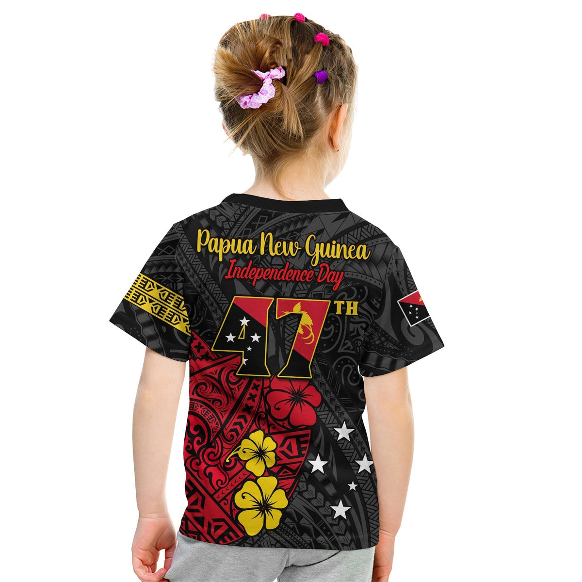 Papua New Guinea Anniversary T Shirt KID 47th Independence Day Since 1975 LT13 - Wonder Print Shop