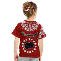 Rarotonga Cook Islands T Shirt Turtle and Map Style Red LT13 - Wonder Print Shop