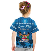 Bula Fiji Day T Shirt KID Fijian Tapa with Palm Tree 52nd Anniversary LT13 - Wonder Print Shop