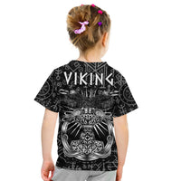 Viking Dad T shirt KID Happy Fathers Day Style Runes and Mjolnir LT13 - Wonder Print Shop