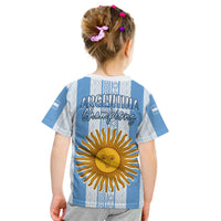 Argentina Football T Shirt KID Champions World Cup Gaucho Vamos LT13 - Wonder Print Shop