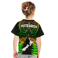 Aotearoa Fern T Shirt KID New Zealand Hei Tiki Special Style LT13 - Wonder Print Shop